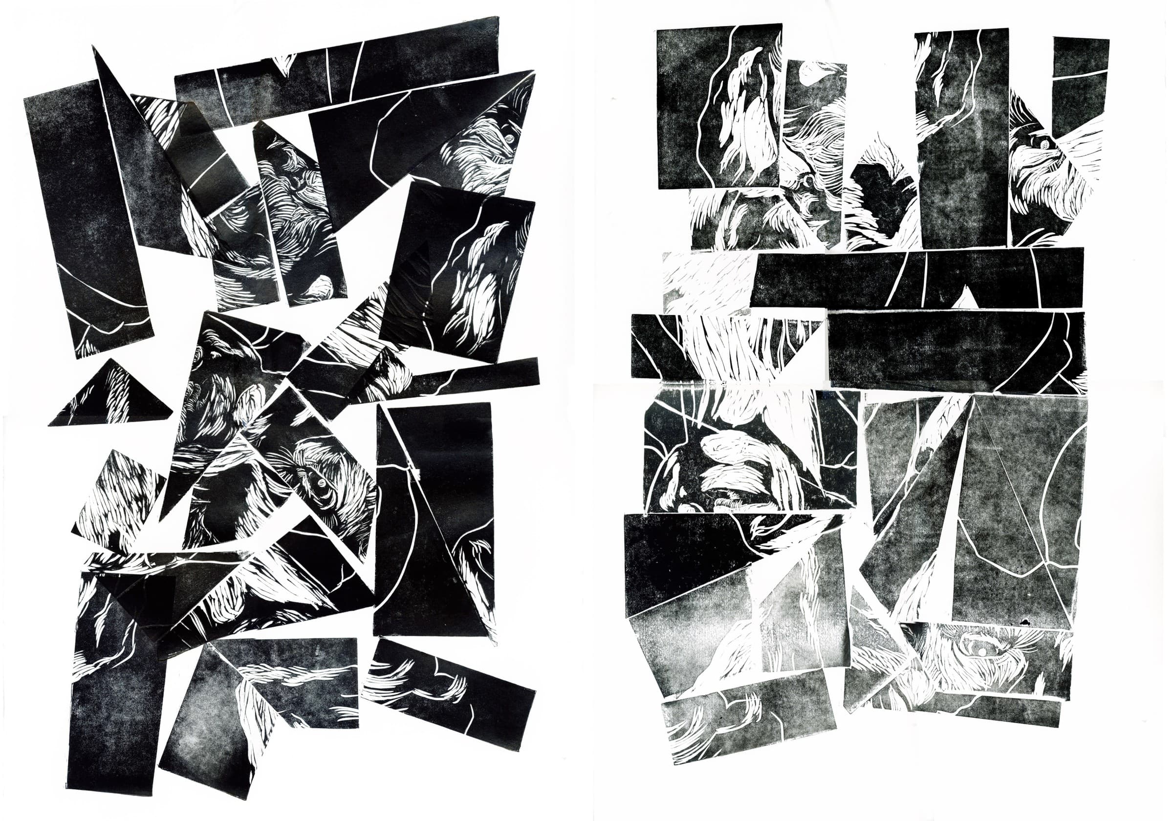 Spread from the artist's book